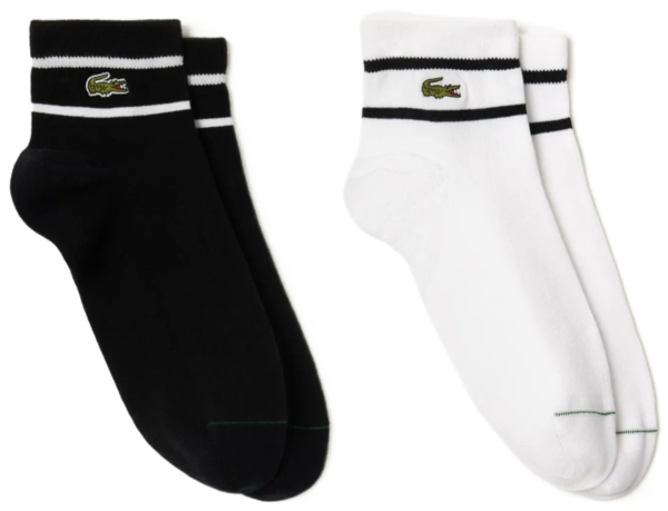 Набір шкарпеток Lacoste RA2932258 43-46 2 пари чорні/біліфото