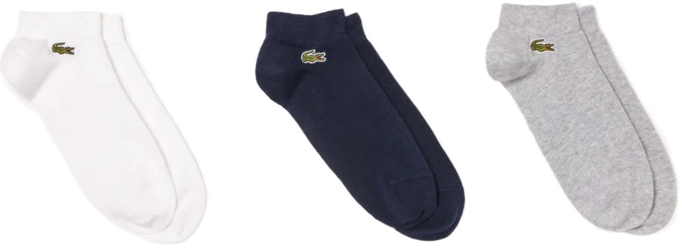 Набір шкарпеток Lacoste RA29175KC 35-38 3 пари сині/білі/сіріфото1