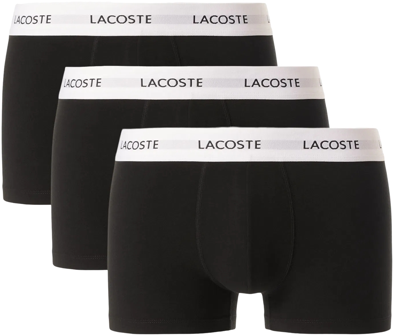 Трусы-боксеры мужские Lacoste 5H5150031 L 3 шт черные фото 1