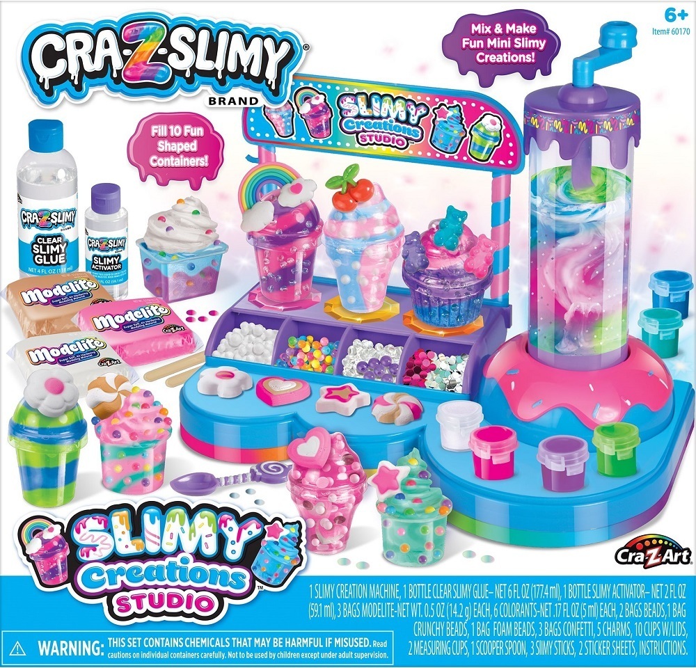 Слайм Cra-Z-Art Slimy Creations Studio, набор 40ед фото 1