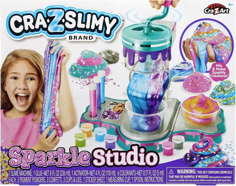 Слайм Cra-Z-Art Glitter Sparkle Studio, набор 22ед фото 1