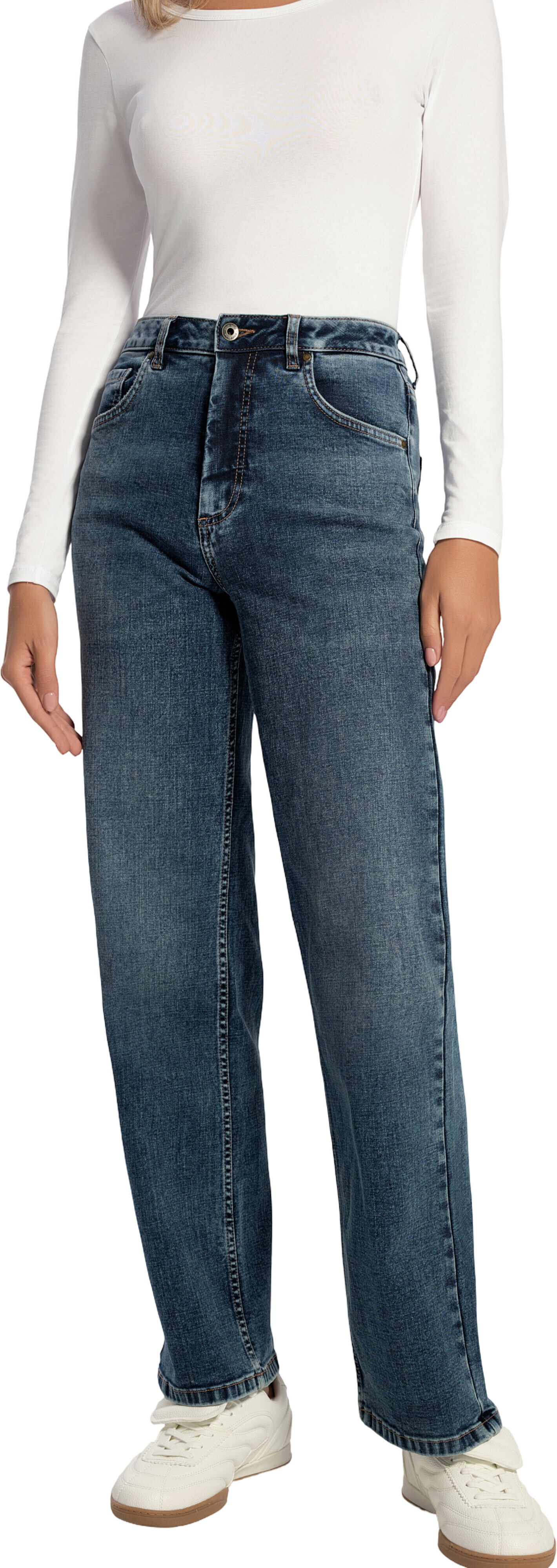 Джинсы женские Conte Elegant Con-825 M/164-98 темно-синие фото 1