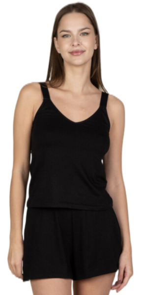 Майка женская Elegante El1546 S черная фото 