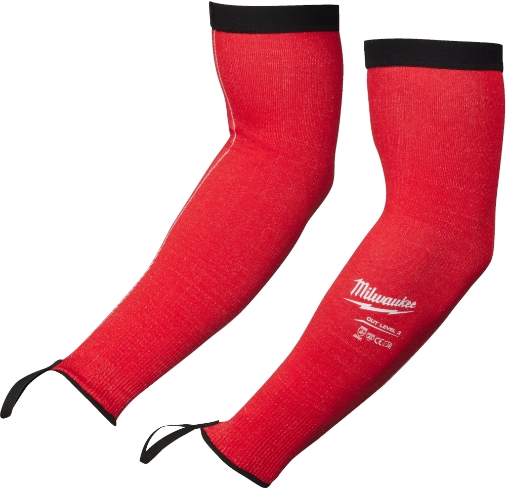 Нарукавники рабочие Milwaukee, высокоэластичный нейлон, 40см, красный (4932478584) фото 1