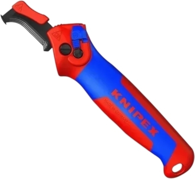 Ніж монтерський KNIPEX, вигнуте лезо, до 7мм (16-50-145-SB)фото1