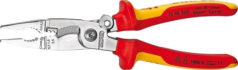 Клещи многофункциональные KNIPEX, диэлектрические, 200мм (13-96-200) фото 1
