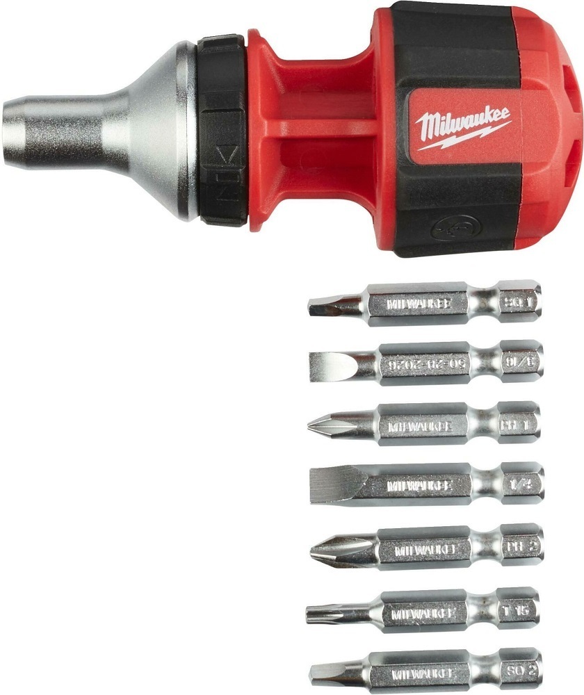 Отвертка универсальная Milwaukee с трещоткой 8 в 1 (4932471868) фото 1