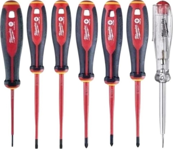 

Набор отверток изолированных Milwaukee до 1000В, 7шт (4932478738)