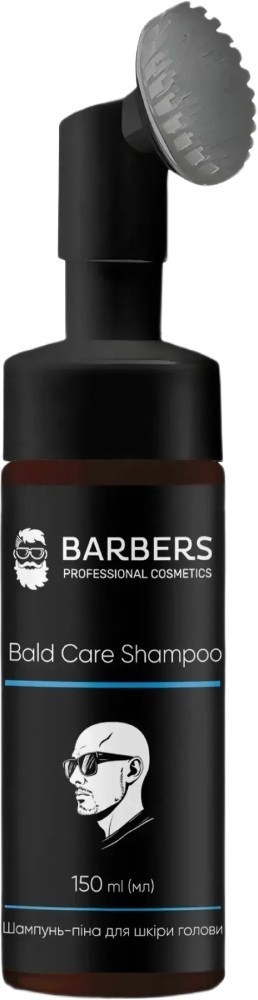 Шампунь-піна для шкіри голови без волосся Barbers Bald Care Shampoo 150 млфото1