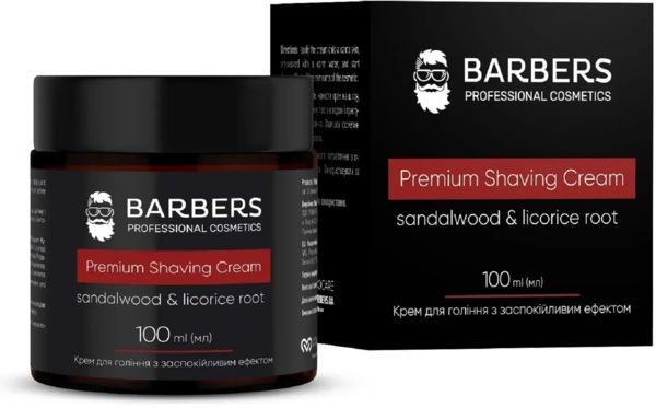 Krem для Golinnya Z Zaspokiylyvym Efektom Barbers Sandalwood Licorice Root