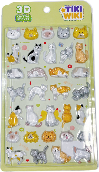 

Набор 3D-наклейок Tiki Wiki серии Crystal – Тики котики (51429)