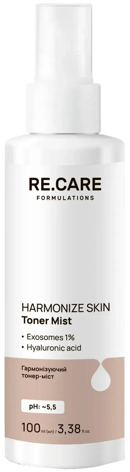 Тонер-мост Re.Care Harmonize Skin Toner Mist Гармонизирующий 100 мл фото 1