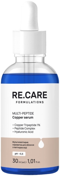 

Мультипептидная сыворотка Re.Care Multi-Peptide Copper Serum с пептидом меди 30 мл