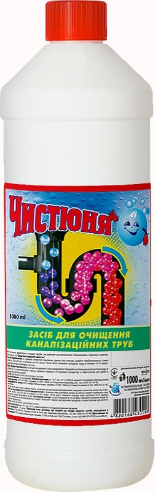 Средство для прочистки канализационных труб Чистюня 1 л фото 1