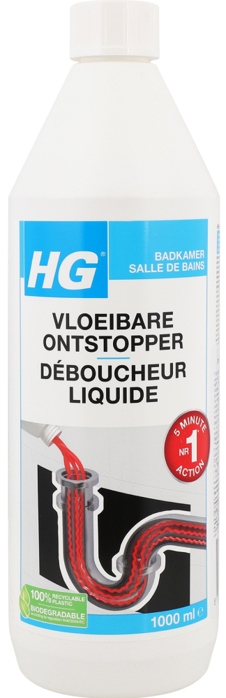 Средство для прочистки труб HG 1000 мл фото 1
