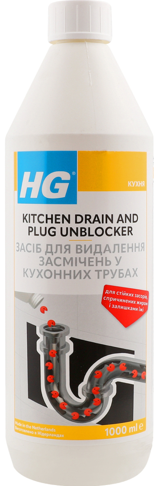Средство для прочистки труб HG 1000 мл фото 1