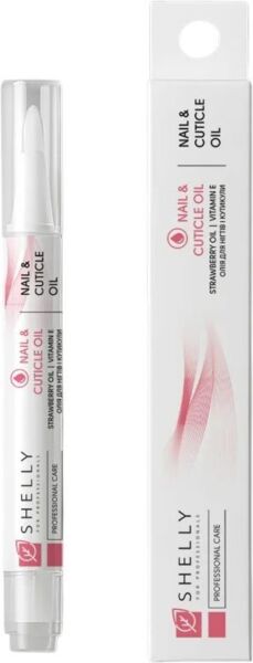 

Масло для ногтей и кутикулы Shelly с экстрактом земляники и витамином Е 3 мл