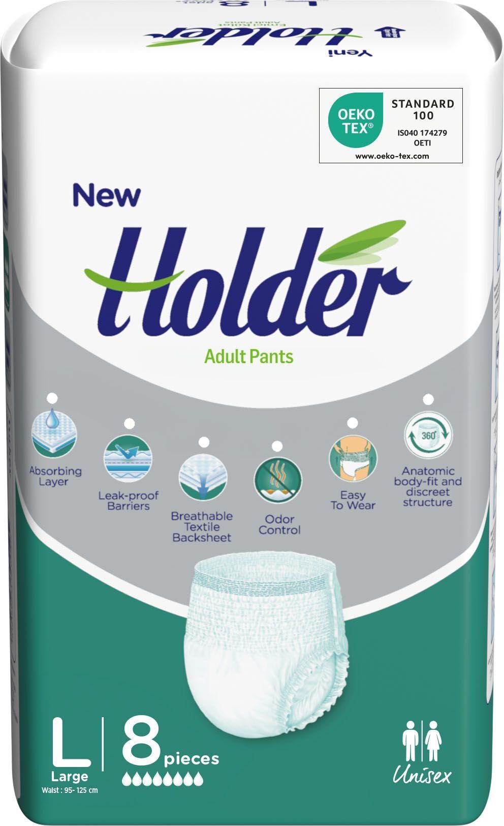 Підгузки-труси для дорослих Holder Emici Kulot Eko Large 8 штфото1