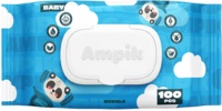 Вологі серветки Ampik Light дитячі 100 шт Сині