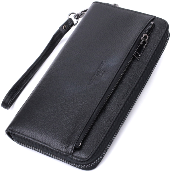 Сумка клатч чоловіча шкіряна St Leather 22681 чорна фото