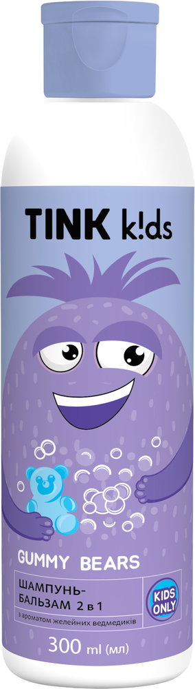 Шампунь-бальзам 2 в 1 Tink kids Gummy Bears 300 мл фото 1