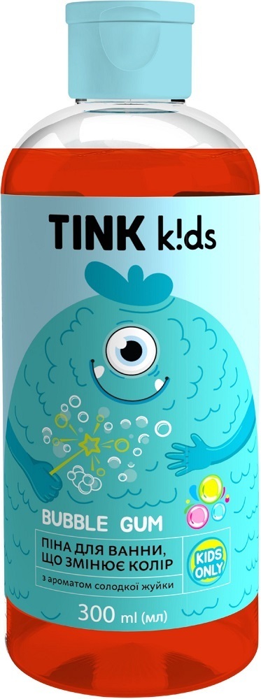 Пена для ванны, изменяющая цвет Tink kids Bubble Gum 300 мл фото 1