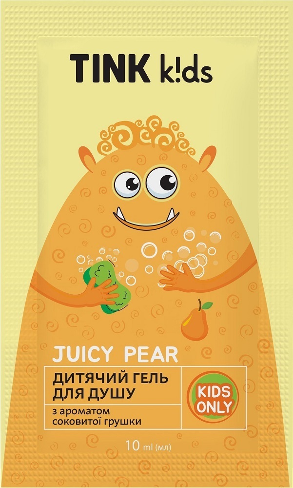 Детский гель для душа Tink kids Juicy Pear 10 мл фото 1