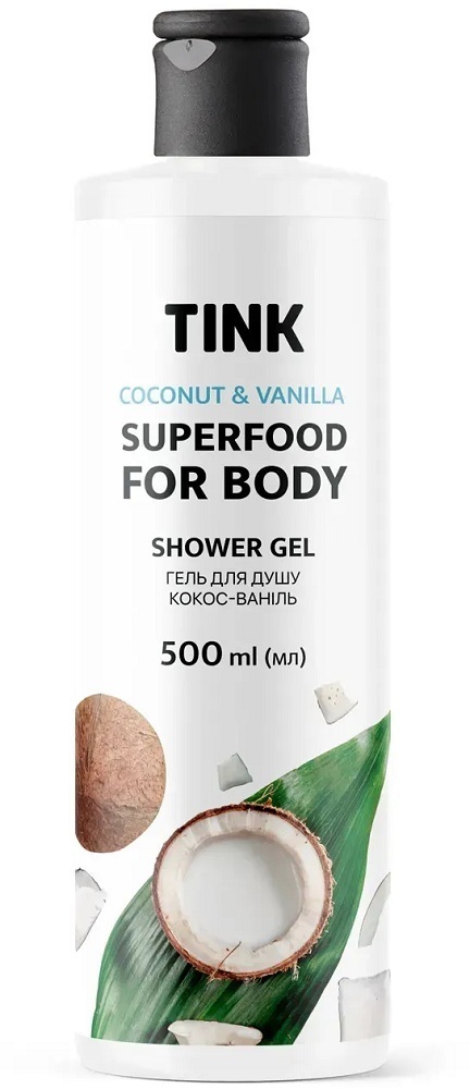 Гель для душу Tink Кокос-Ваніль 500 млфото1