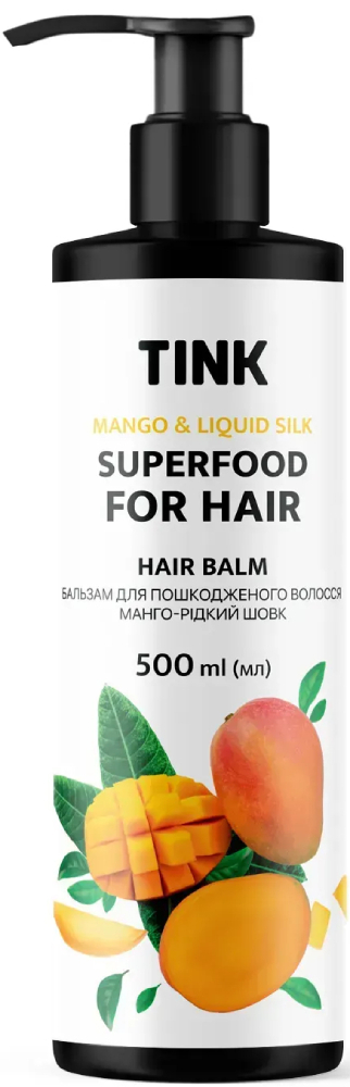 Бальзам для пошкодженого волосся Tink Манго-Рідкий шовк 500 млфото1
