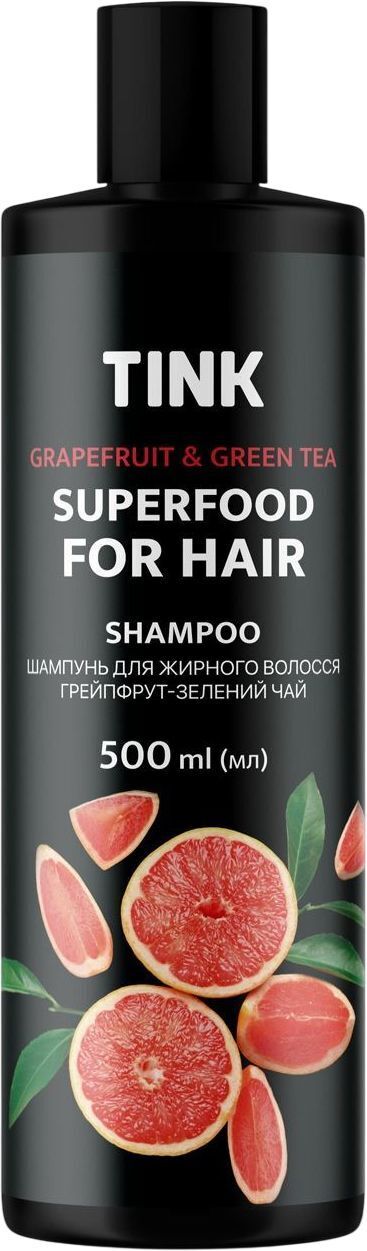 Шампунь для жирных волос Tink Грейпфрут-Зеленый чай 500 мл фото 1