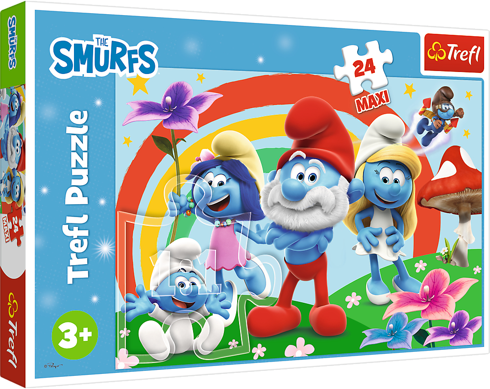 Пазлы Trefl Maxi The Smurfs День смурфа 24 элемента (5900511143744) фото 1