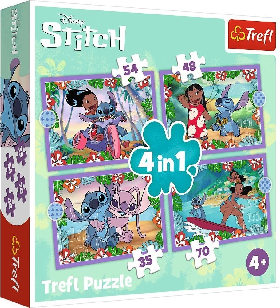 Пазлы Trefl Lilo&Stitch Безумный день 207 элементов (5900511346336) фото 1