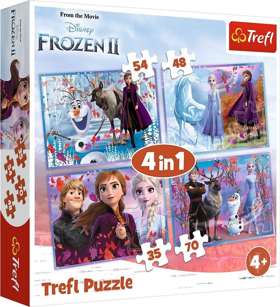 Пазлы Trefl Frozen Путешествие в неизвестное 207 элементов (5900511343236) фото 1