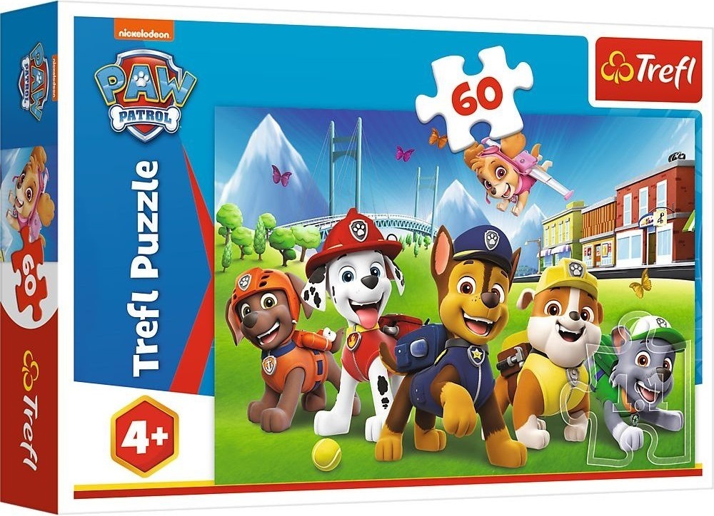 Пазлы Trefl Paw Patrol Щенячий патруль на траве 60 элементов (5900511173758) фото 1