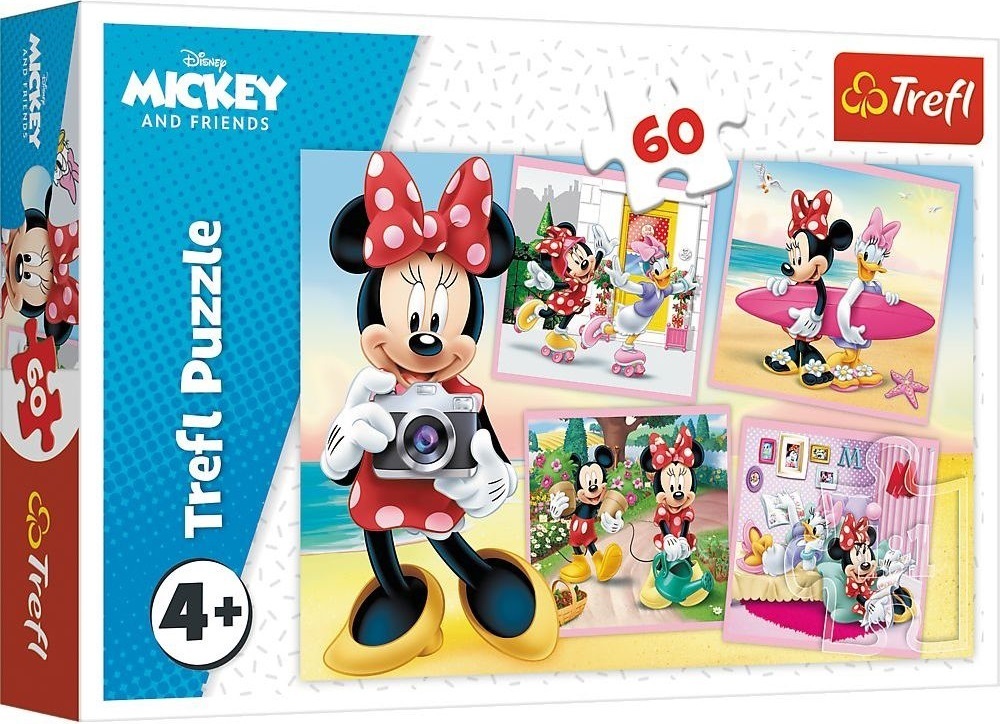 Пазлы Trefl Mickey&friends Мила Минни 60 элементов (5900511173604) фото 1