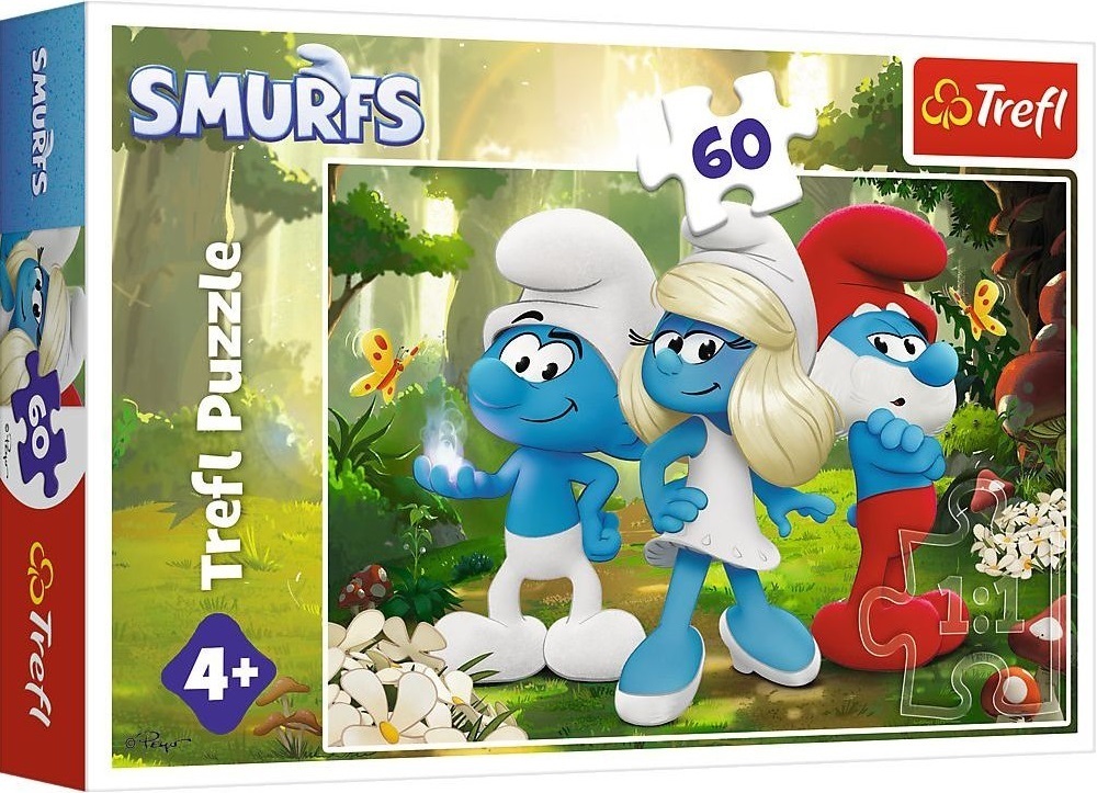 Пазлы Trefl The Smurfs Очарованный лес 60 элементов (5900511174014) фото 1