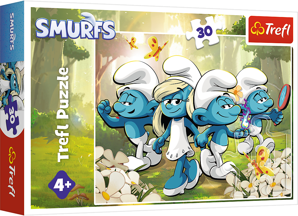 Пазлы Trefl The Smurfs Приключения смурфиков 30 элементов (5900511183177) фото 1