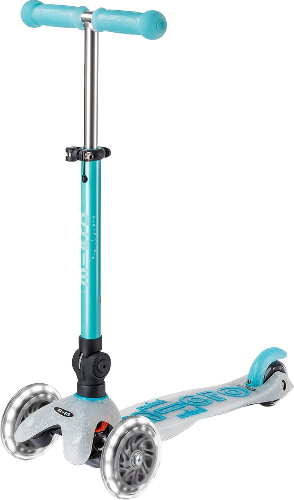 Самокат Micro складной серии Mini Deluxe Foldable Orion Glow LED – Синий (MMD374)