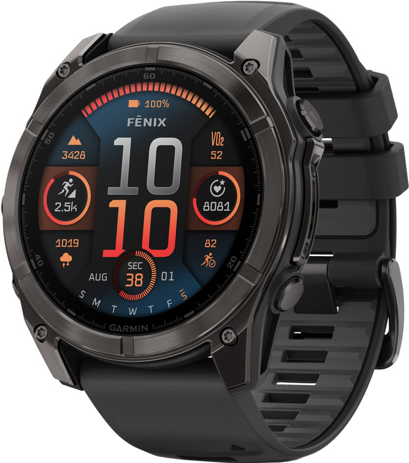 Смарт-годинник Garmin Fenix 8 51mm AMOLED Saph CrbnGryTi/Blk (010-02905-21)фото1