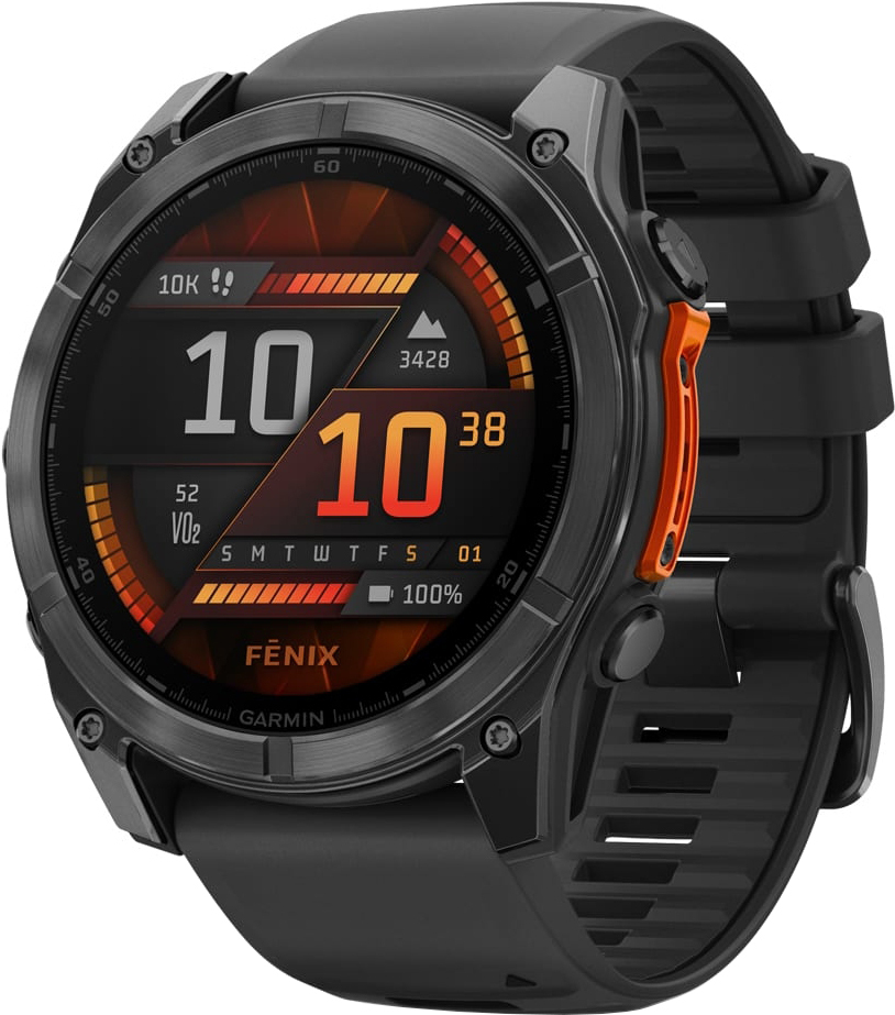Смарт-часы Garmin Fenix 8 51mm AMOLED Glass/SS SlateGray Steel/Black (010-02905-00) фото 1