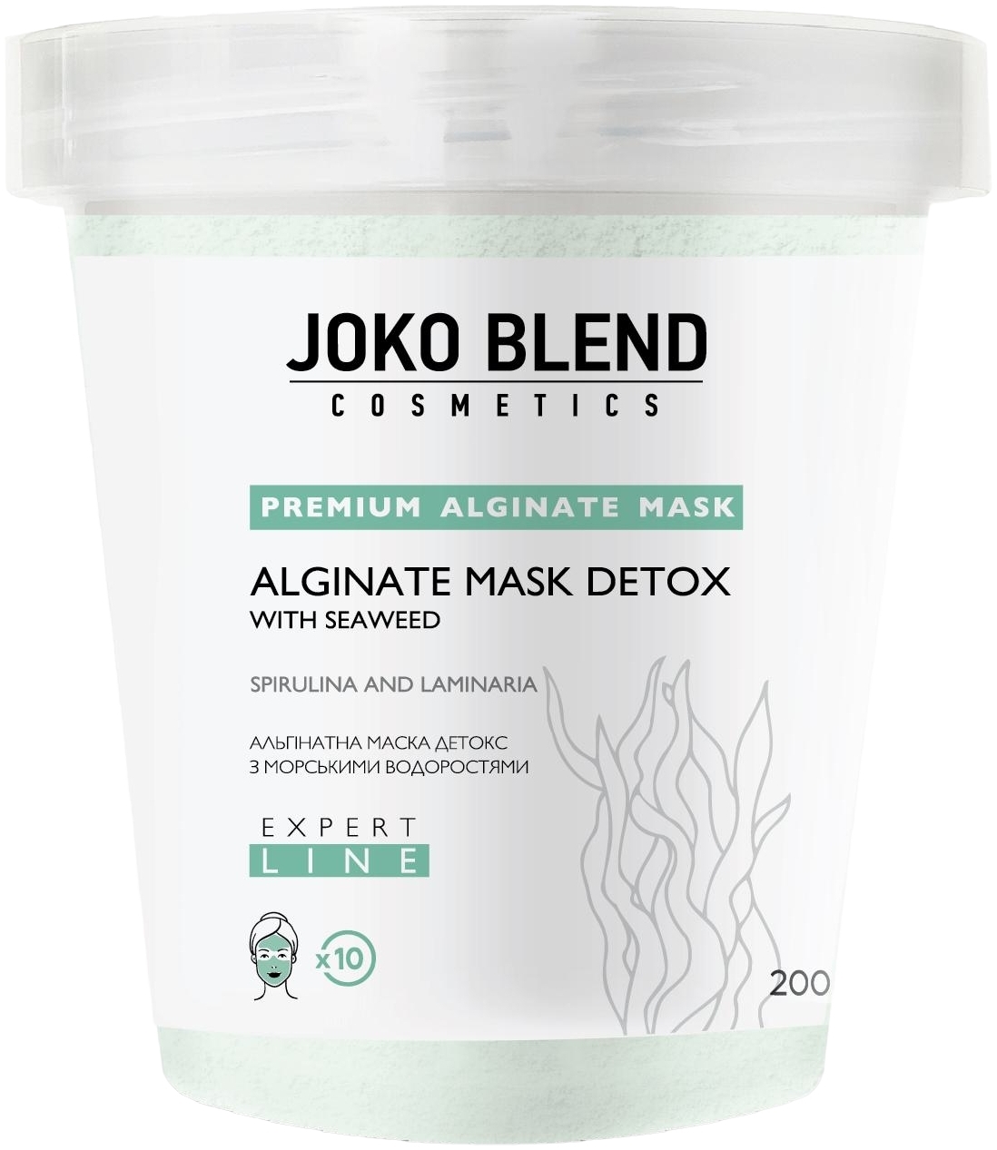 Альгинатная маска Joko Blend Детокс с морскими водорослями 200 г фото 1