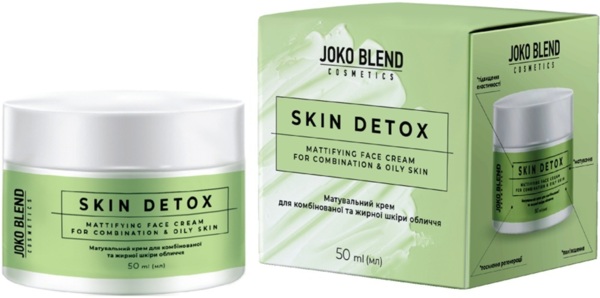 Матирующий крем Joko Blend Skin Detox для комбинированной и жирной кожи лица 50 мл