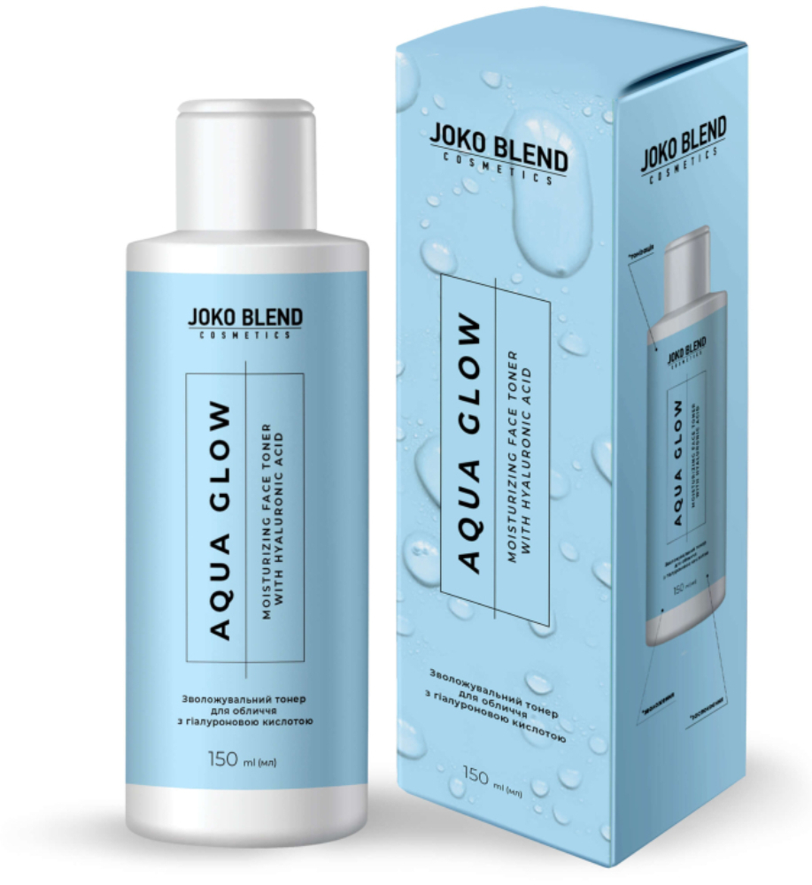 Увлажняющий тонер для лица Joko Blend Aqua Glow с гиалуроновой кислотой 150 мл фото 1
