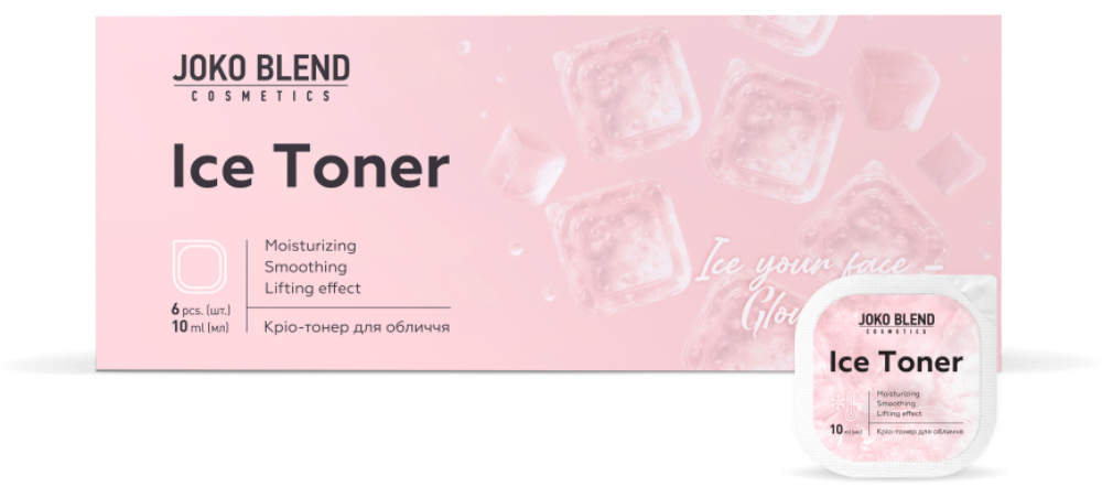 Кріо-тонер для обличчя Joko Blend Ice Toner 10 мл х 6 штфото1