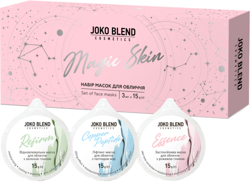 Набір масок для обличчя Joko Blend Magic Skinфото1