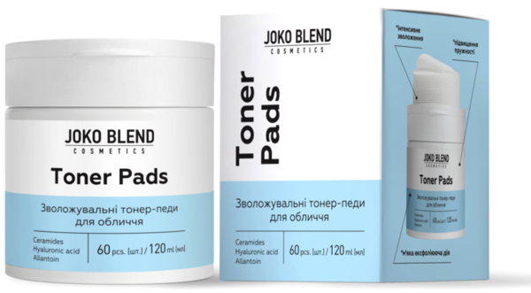 

Увлажняющие тонер-педы для лица Joko Blend с керамидами и гиалуроновой кислотой 60 шт