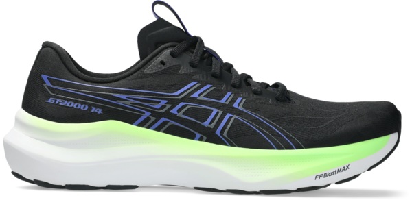 Кроссовки для бега мужские Asics Gt-2000 14 1011C056-004 44 (10 US) черные/зеленые фото 