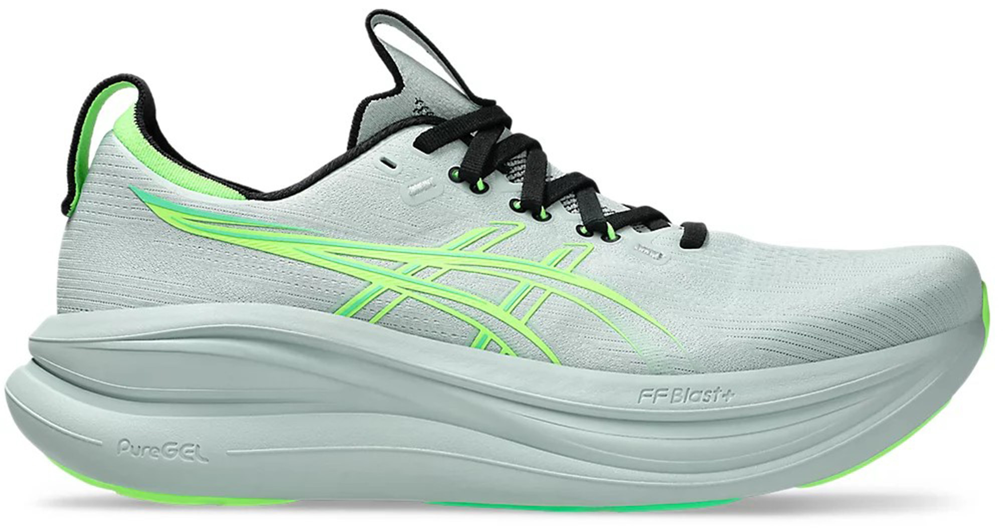 Кроссовки для бега мужские Asics Gel-Nimbus 28 1011C127-400 41.5 (8 US) серо-зеленые фото 1