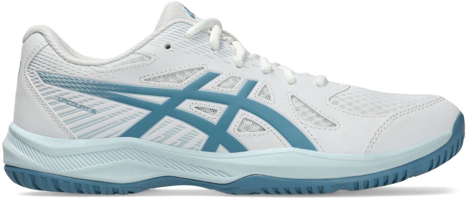 Кросівки волейбольні чоловічі Asics Upcourt 6 1071A104-105 44 (10 US) білі/бірюзові