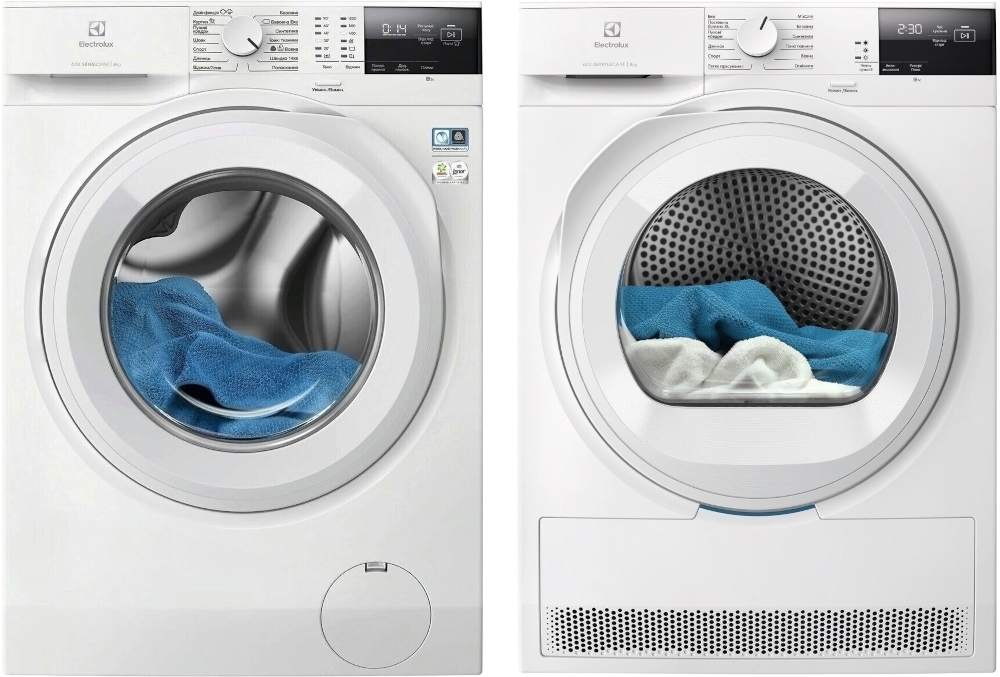 Стиральная машина Electrolux EW6F2281U + Сушильная машина Electrolux EW6D283YU фото 1
